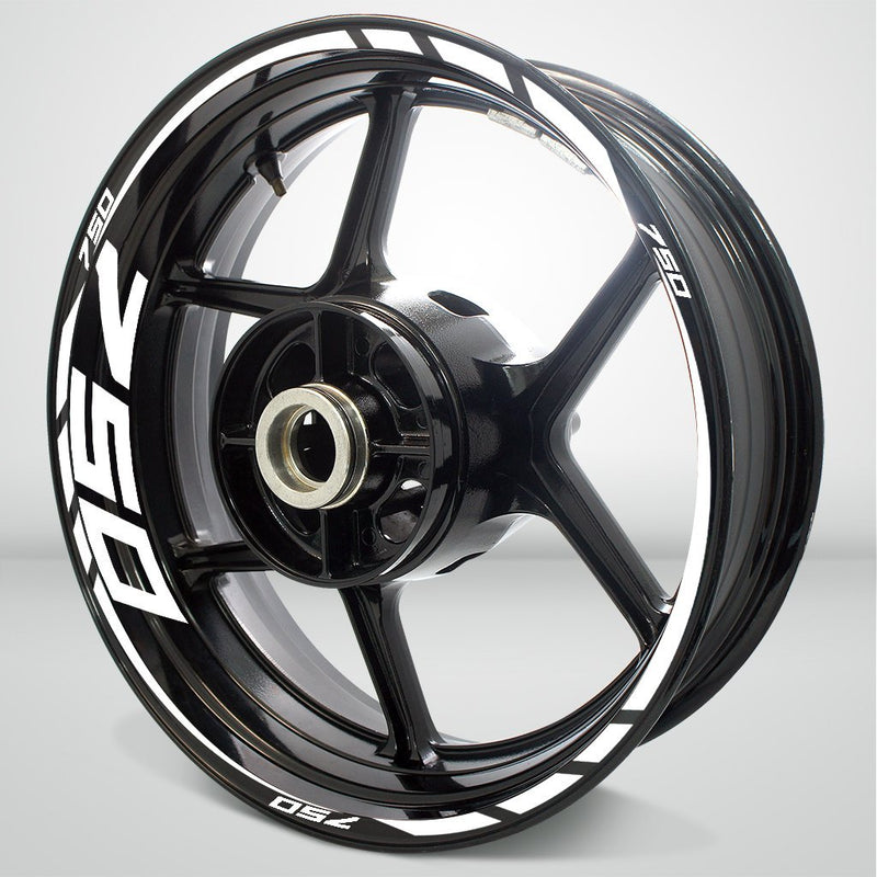 Motorcycle Rim Wheel Decal Accessory Sticker for Kawasaki Ninja 750 - Motorcycle stickers and decals