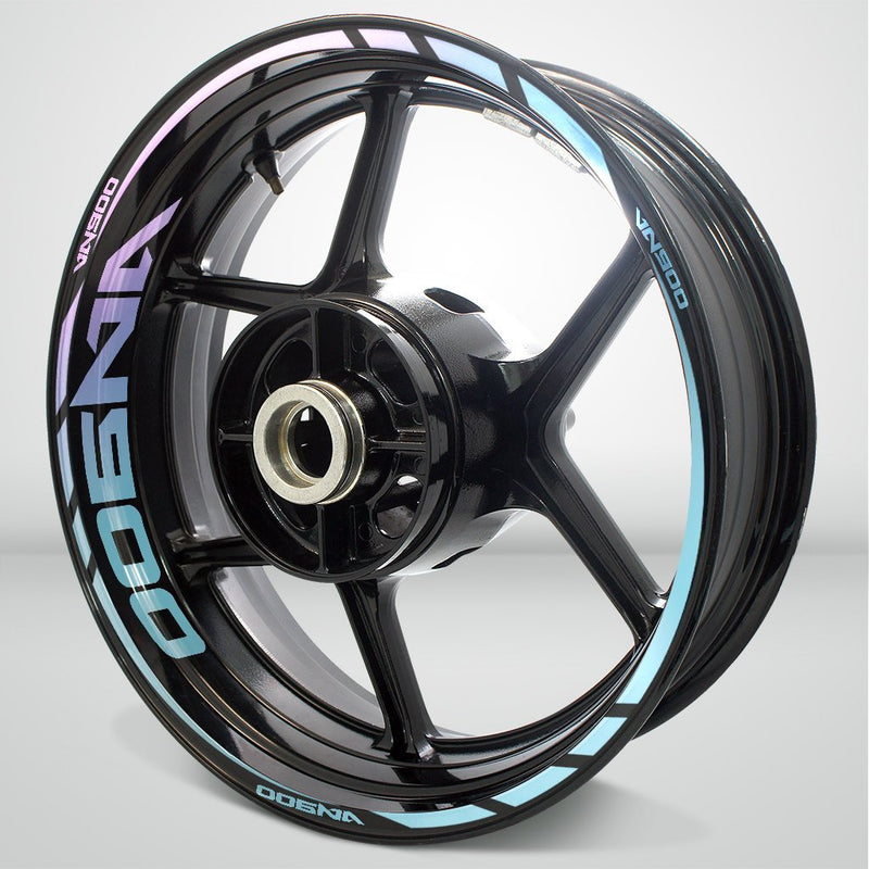 Motorcycle Rim Wheel Decal Accessory Sticker for Kawasaki Vulcan 900 VN900 - Motorcycle stickers and decals