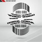 Motorcycle Rim Wheel Decal Accessory Sticker for Kawasaki Vulcan 900 VN900 - Stickman Vinyls