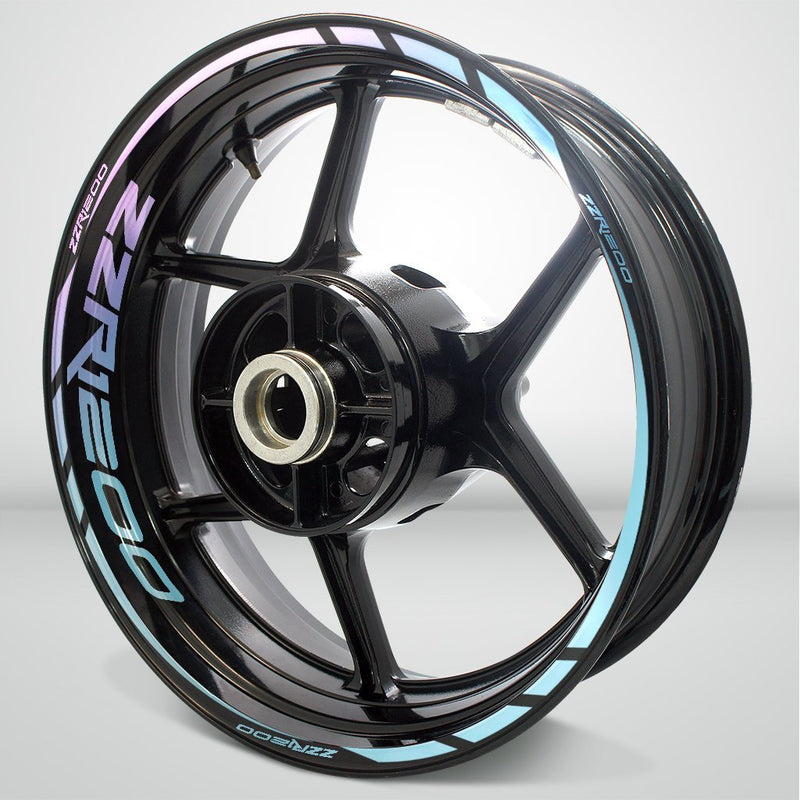Motorcycle Rim Wheel Decal Accessory Sticker for Kawasaki ZZR 1200 - Motorcycle stickers and decals