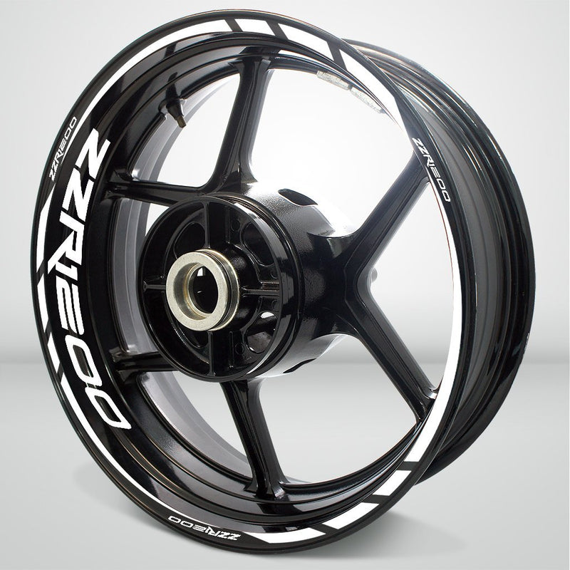 Motorcycle Rim Wheel Decal Accessory Sticker for Kawasaki ZZR 1200 - Motorcycle stickers and decals