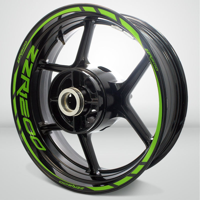 Motorcycle Rim Wheel Decal Accessory Sticker for Kawasaki ZZR 1200 - Motorcycle stickers and decals