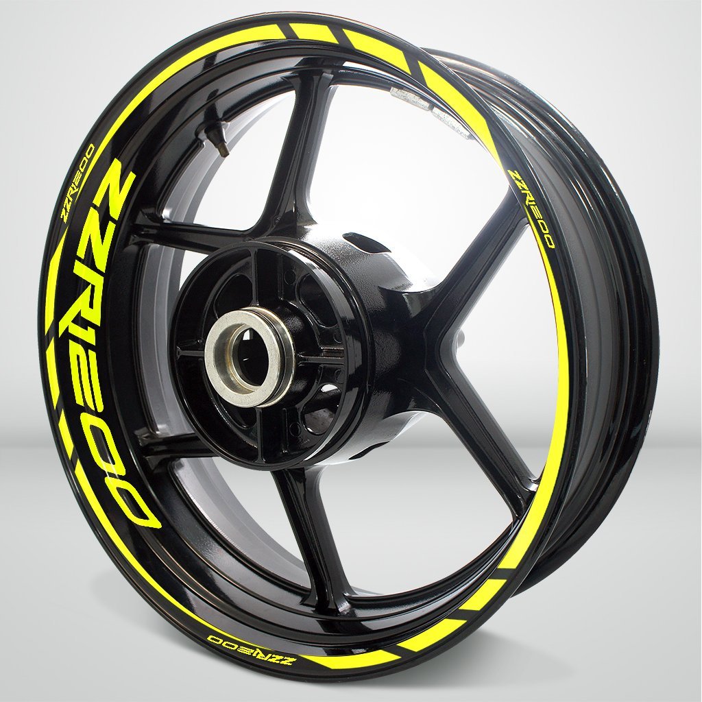 Motorcycle Rim Wheel Decal Accessory Sticker for Kawasaki ZZR 1200 - Motorcycle stickers and decals