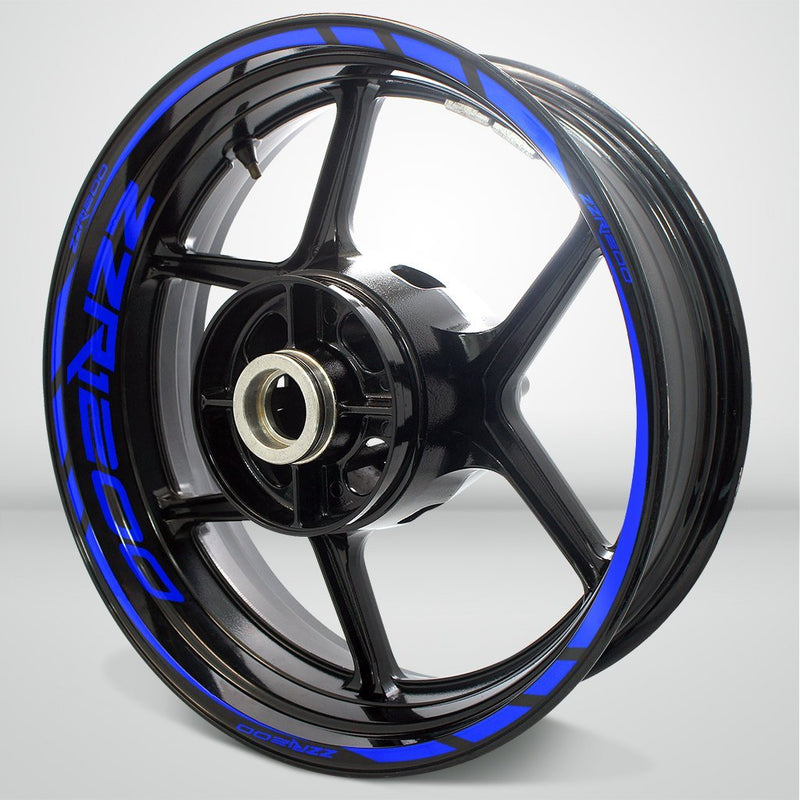 Motorcycle Rim Wheel Decal Accessory Sticker for Kawasaki ZZR 1200 - Motorcycle stickers and decals