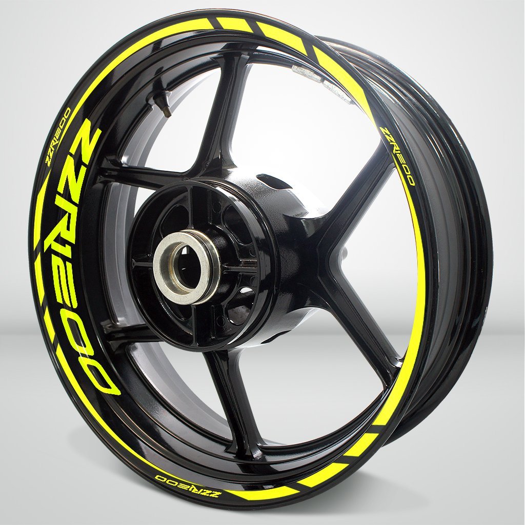 Motorcycle Rim Wheel Decal Accessory Sticker for Kawasaki ZZR 1200 - Motorcycle stickers and decals