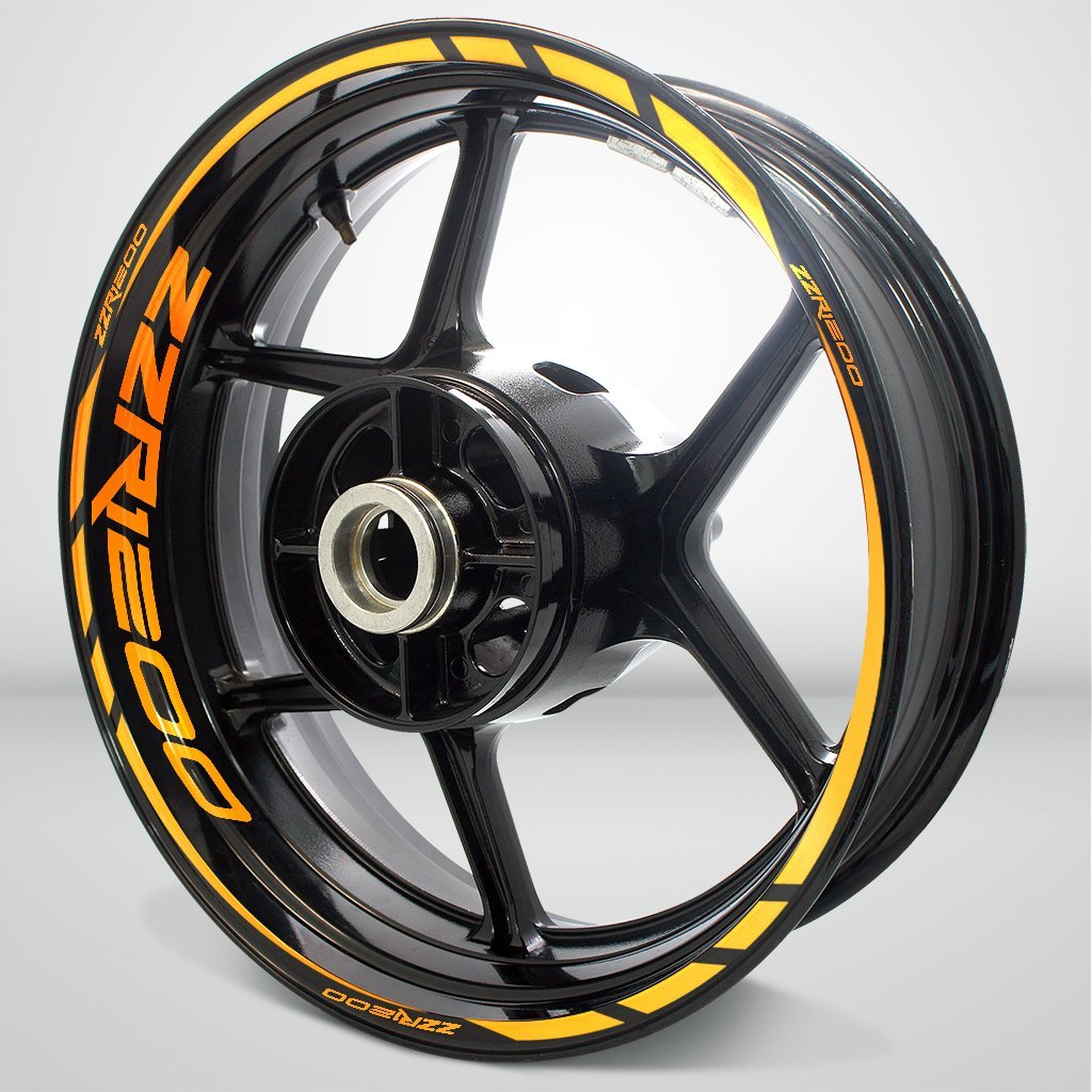 Motorcycle Rim Wheel Decal Accessory Sticker for Kawasaki ZZR 1200 - Motorcycle stickers and decals