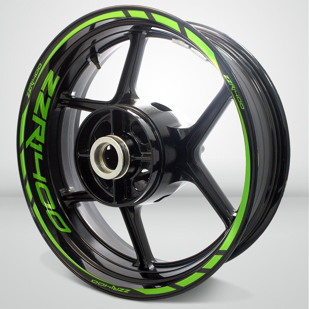 Motorcycle Rim Wheel Decal Accessory Sticker for Kawasaki ZZR 1400 - Motorcycle stickers and decals