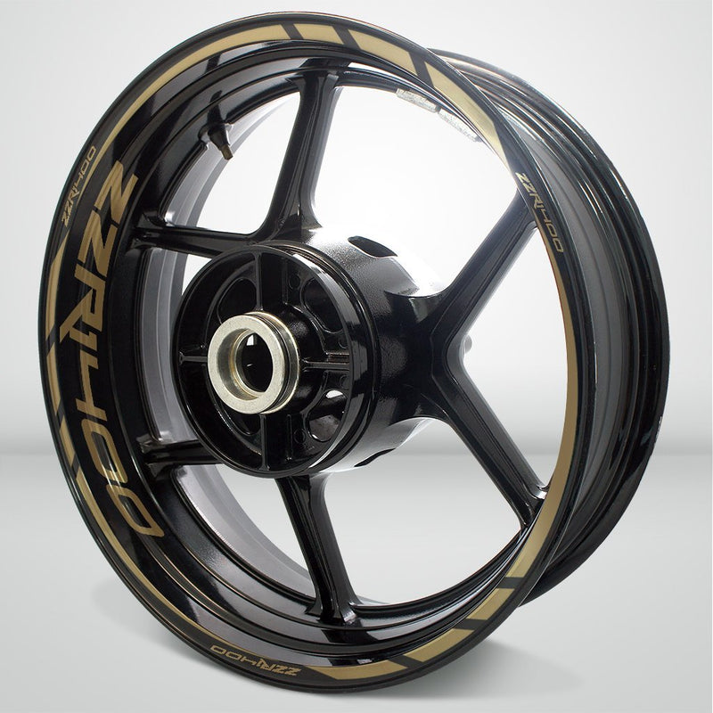 Motorcycle Rim Wheel Decal Accessory Sticker for Kawasaki ZZR 1400 - Motorcycle stickers and decals
