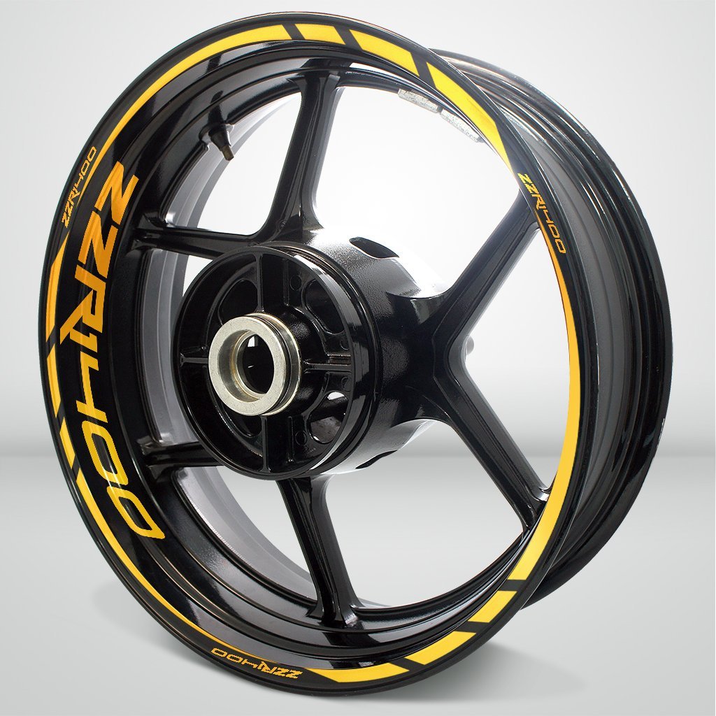Motorcycle Rim Wheel Decal Accessory Sticker for Kawasaki ZZR 1400 - Motorcycle stickers and decals