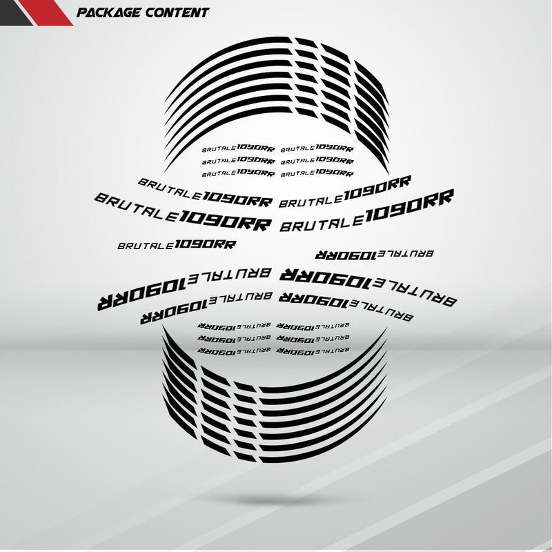 Motorcycle Rim Wheel Decal Accessory Sticker for MV Agusta Brutale 1090RR - Motorcycle stickers and decals