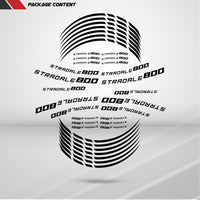 Motorcycle Rim Wheel Decal Accessory Sticker for MV Agusta Stradale 800 - Motorcycle stickers and decals