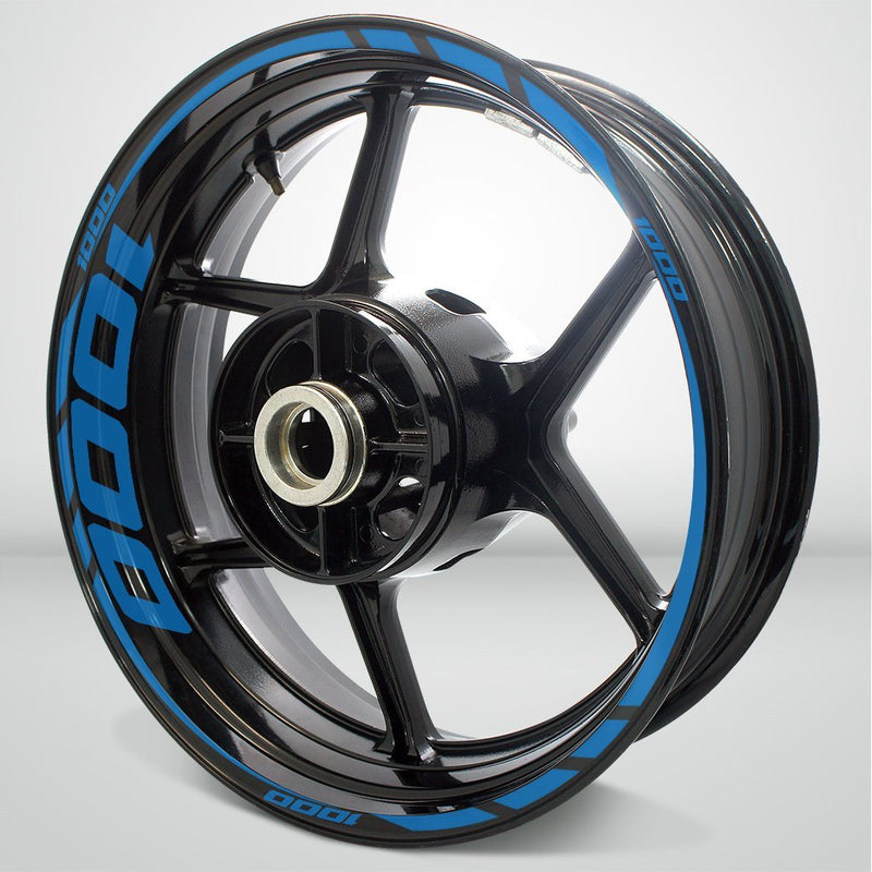 Motorcycle Rim Wheel Decal Accessory Sticker for Suzuki 1000 - Motorcycle stickers and decals