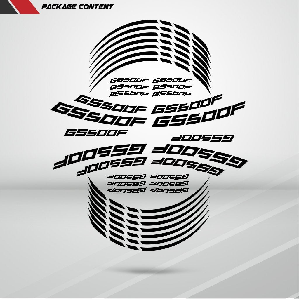 Motorcycle Rim Wheel Decal Accessory Sticker for Suzuki GS 500F - Stickman Vinyls