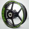 Motorcycle Rim Wheel Decal Accessory Sticker for Suzuki GS 550 - Motorcycle stickers and decals