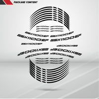 Motorcycle Rim Wheel Decal Accessory Sticker for Suzuki GSX 1100EF - Motorcycle stickers and decals
