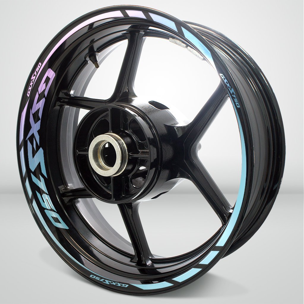 Motorcycle Rim Wheel Decal Accessory Sticker for Suzuki GSXS 750 - Motorcycle stickers and decals