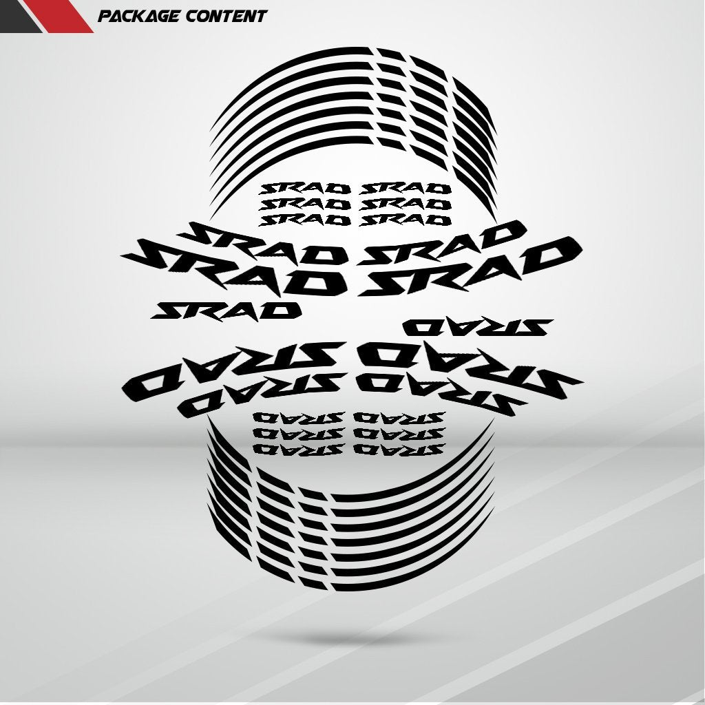 Motorcycle Rim Wheel Decal Accessory Sticker for Suzuki SRAD - Motorcycle stickers and decals