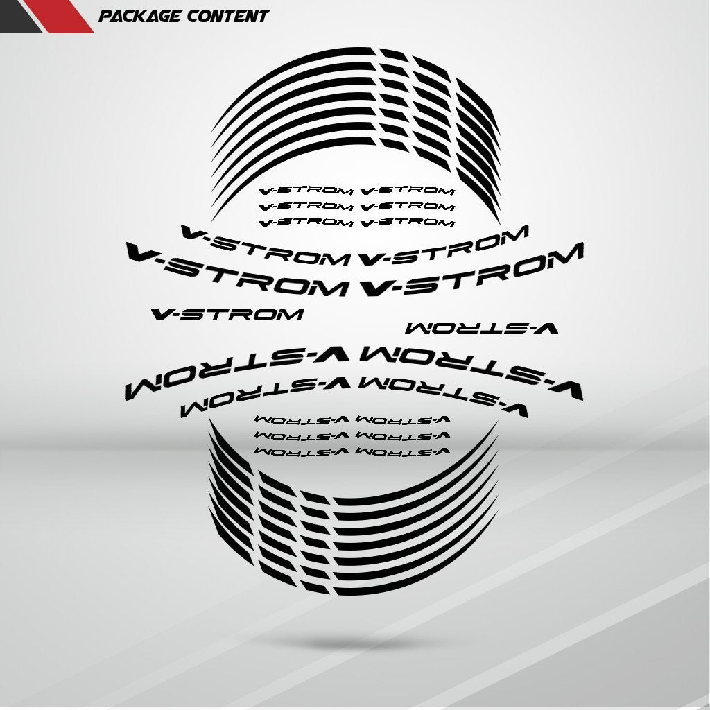Motorcycle Rim Wheel Decal Accessory Sticker for Suzuki Vstrom - Stickman Vinyls