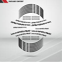 Motorcycle Rim Wheel Decal Accessory Sticker for Triumph Daytona 675R - Motorcycle stickers and decals
