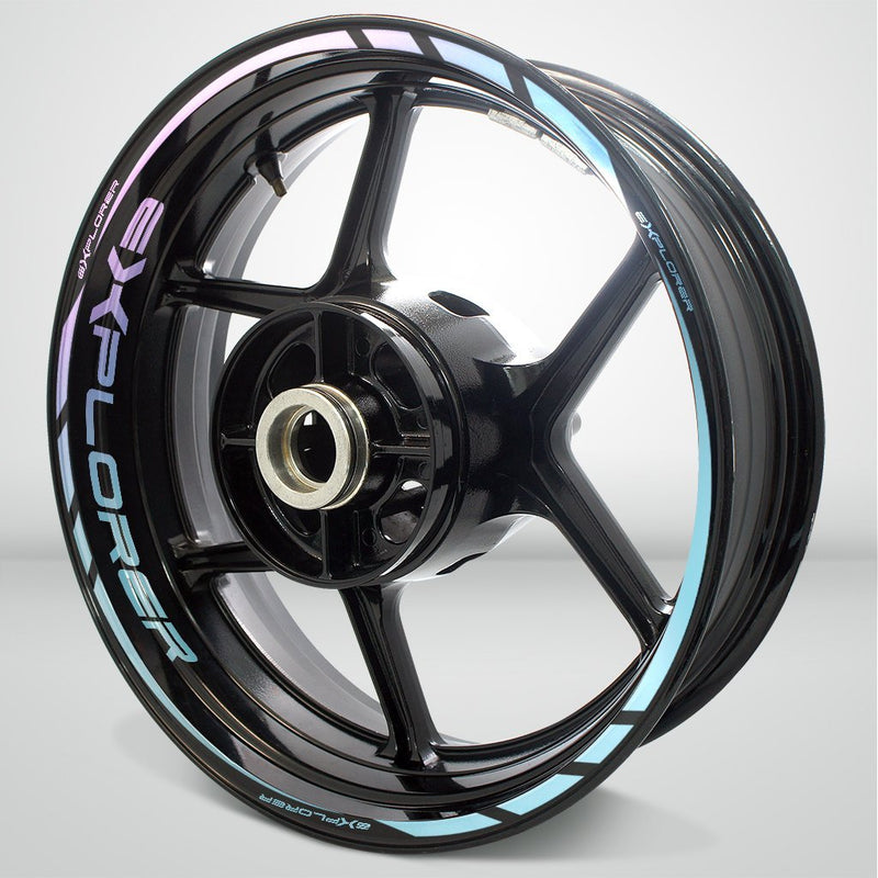 Motorcycle Rim Wheel Decal Accessory Sticker for Triumph Explorer - Motorcycle stickers and decals