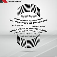 Motorcycle Rim Wheel Decal Accessory Sticker for Triumph Explorer - Motorcycle stickers and decals