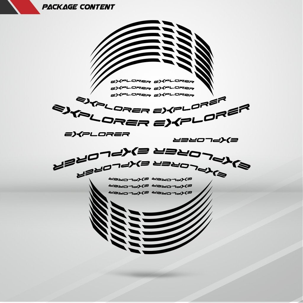 Motorcycle Rim Wheel Decal Accessory Sticker for Triumph Explorer - Motorcycle stickers and decals