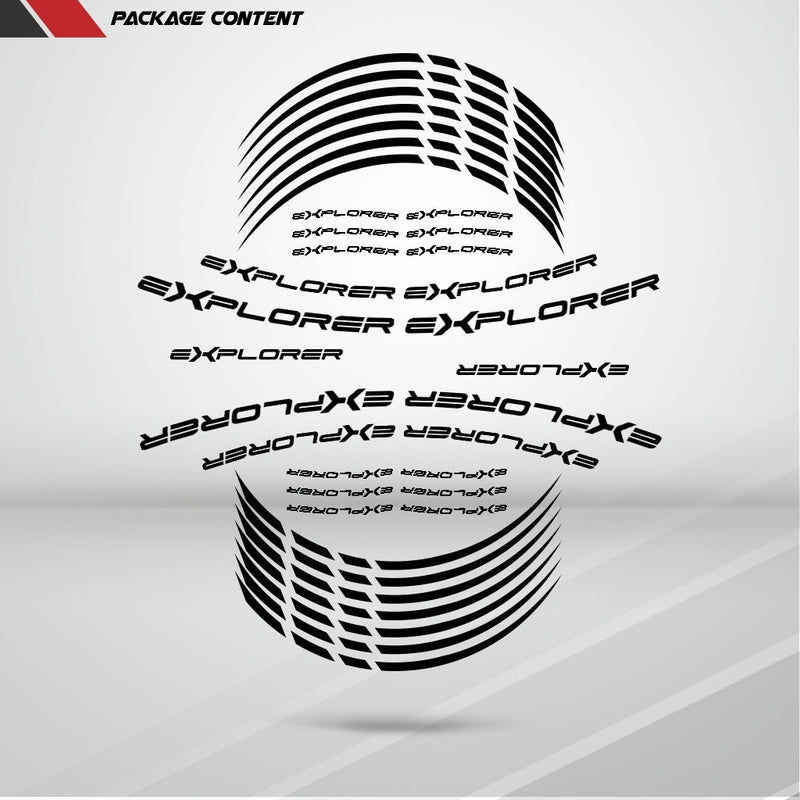 Motorcycle Rim Wheel Decal Accessory Sticker for Triumph Explorer - Motorcycle stickers and decals