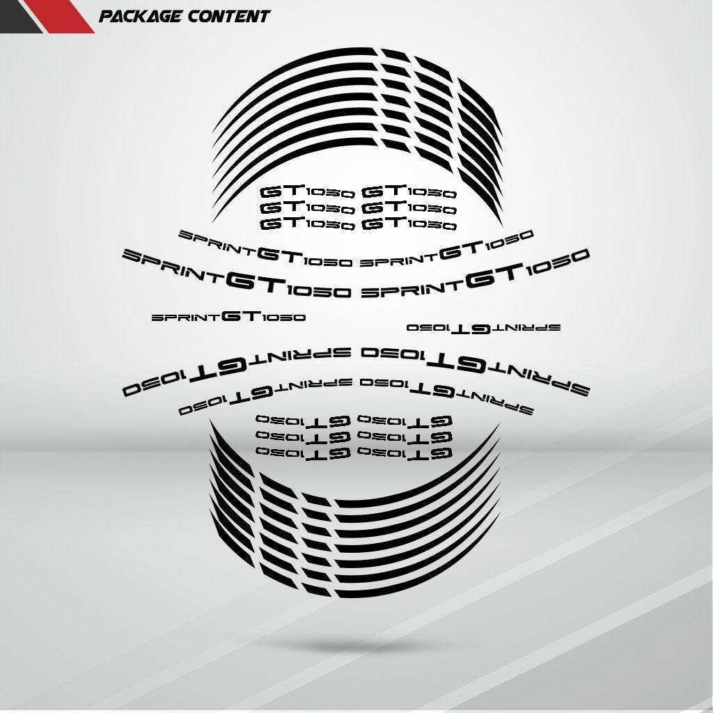Motorcycle Rim Wheel Decal Accessory Sticker for Triumph Sprint 1050 GT - Motorcycle stickers and decals