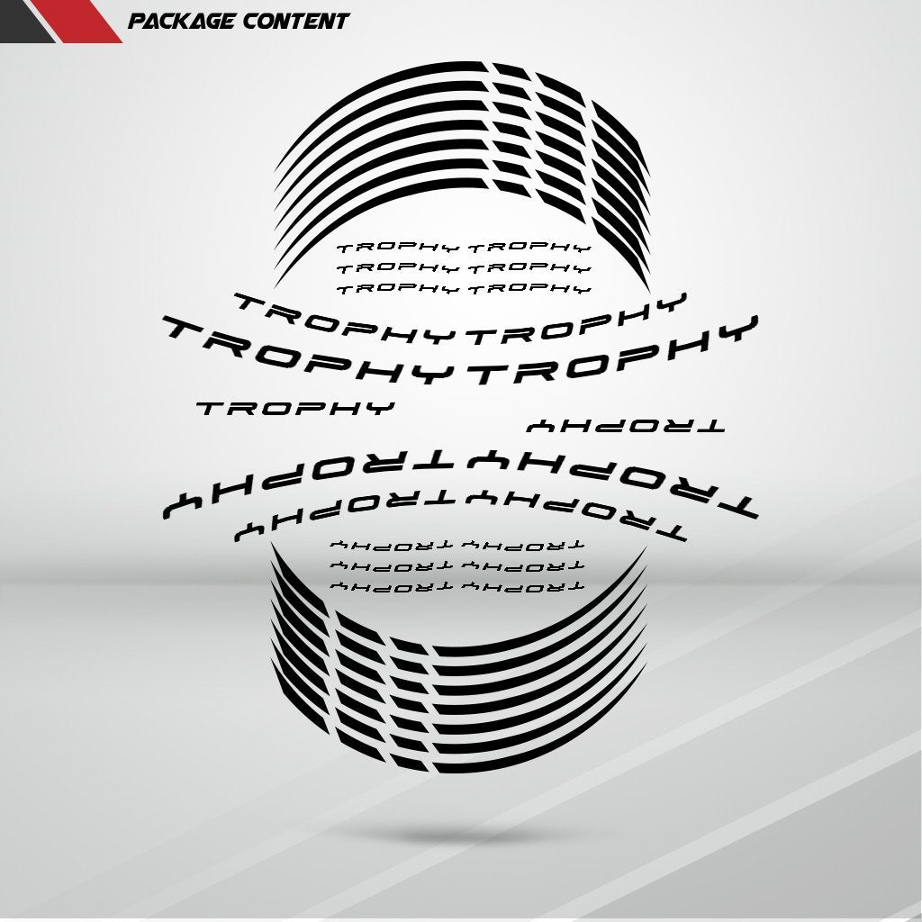 Motorcycle Rim Wheel Decal Accessory Sticker for Triumph Trophy - Stickman Vinyls