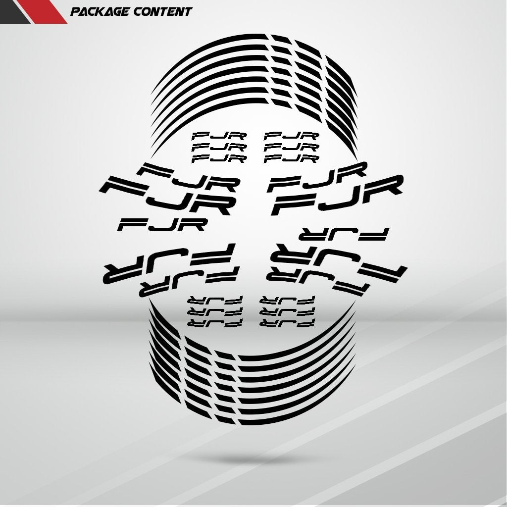 Motorcycle Rim Wheel Decal Accessory Sticker for Yamaha FJR - Motorcycle stickers and decals