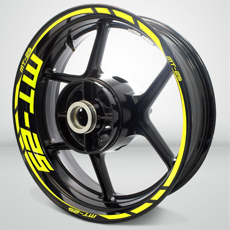 Motorcycle Rim Wheel Decal Accessory Sticker for Yamaha MT25 - Motorcycle stickers and decals