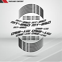 Motorcycle Rim Wheel Decal Accessory Sticker for Yamaha MT250 - Motorcycle stickers and decals