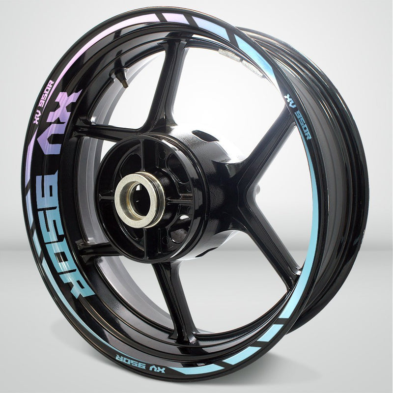 Motorcycle Rim Wheel Decal Accessory Sticker for Yamaha XV950R - Motorcycle stickers and decals