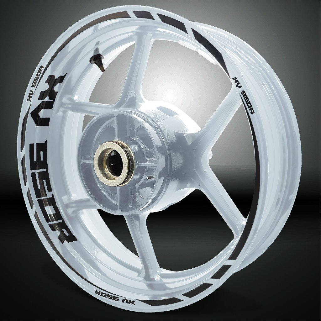 Motorcycle Rim Wheel Decal Accessory Sticker for Yamaha XV950R - Motorcycle stickers and decals