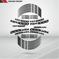 Motorcycle Rim Wheel Decal Accessory Sticker for Yamaha YZR 1000 - Stickman Vinyls