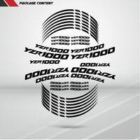 Motorcycle Rim Wheel Decal Accessory Sticker for Yamaha YZR 1000 - Motorcycle stickers and decals