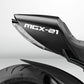Motorcycle Superbike Sticker Decal Pack Waterproof for Moto Guzzi MGX-21 Flying Fortress - Stickman Vinyls