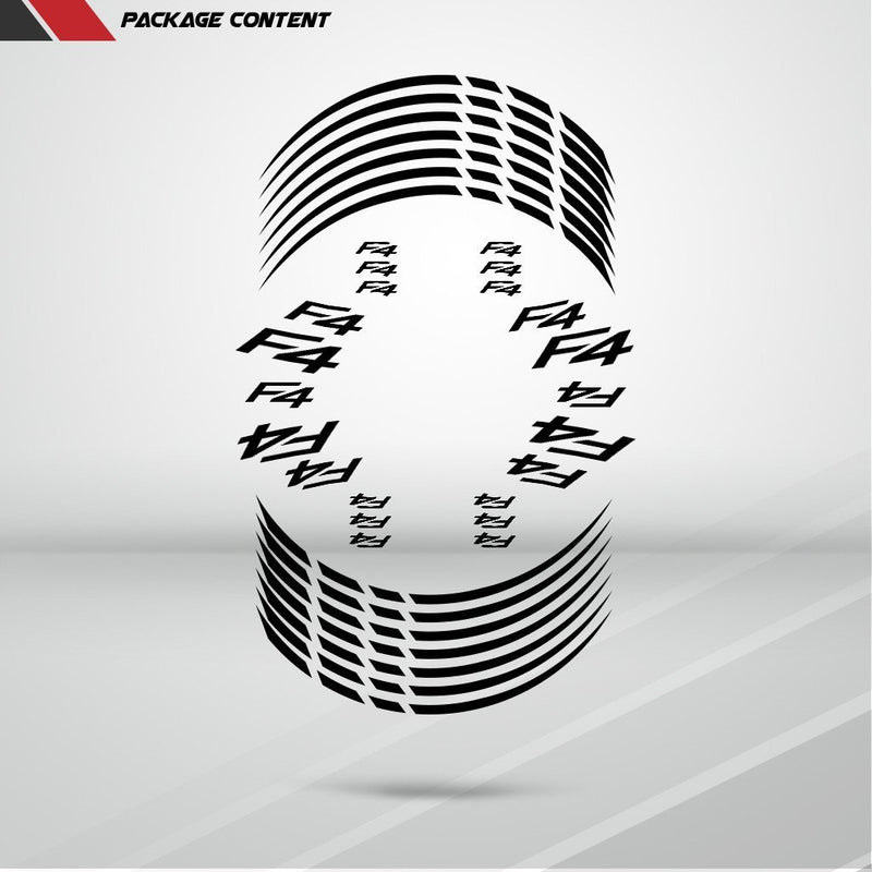 MV Agusta F4 Motorcycle Rim Wheel Decal Accessory Sticker - Motorcycle stickers and decals