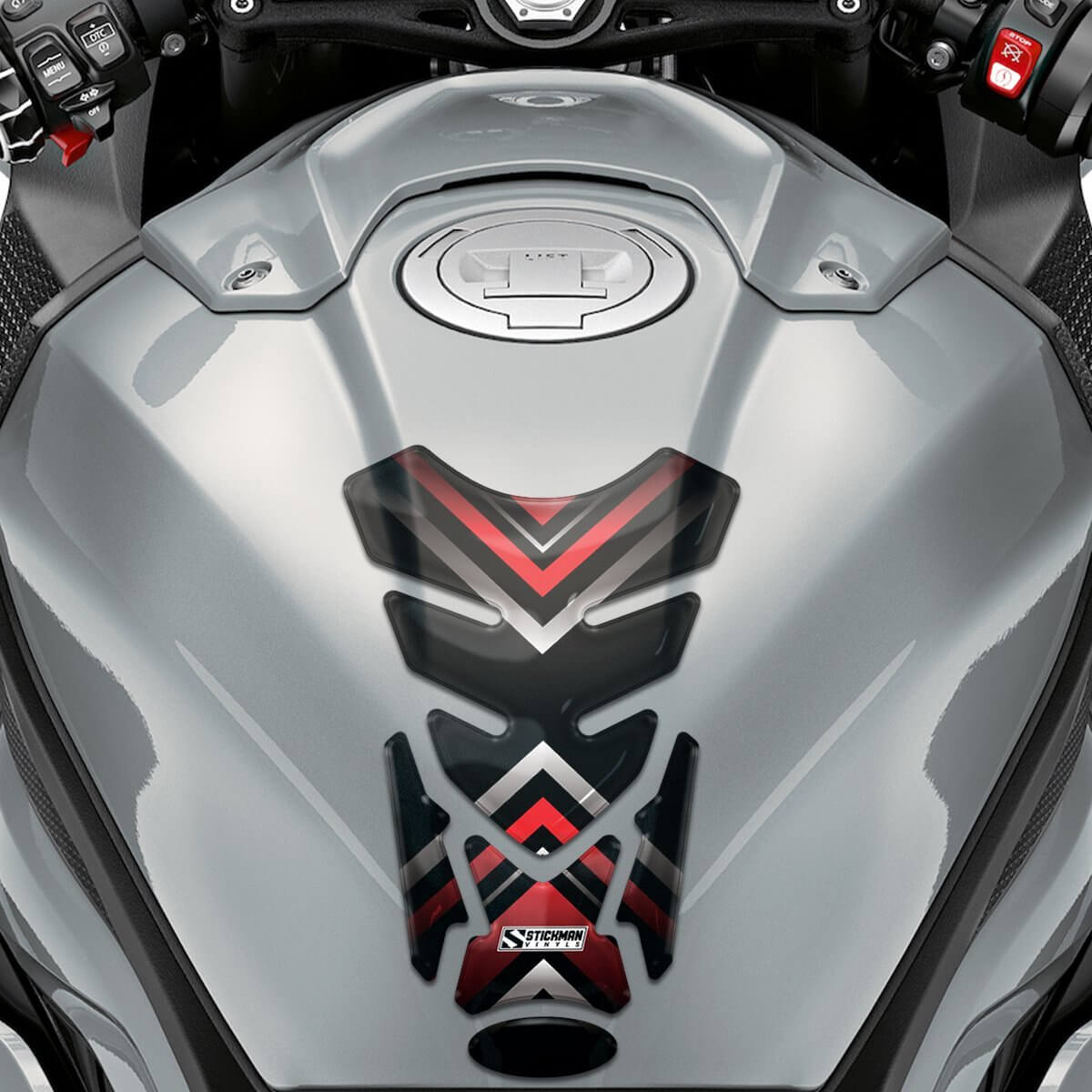 REVO Motorcycle Tank Pad - Stickman Vinyls