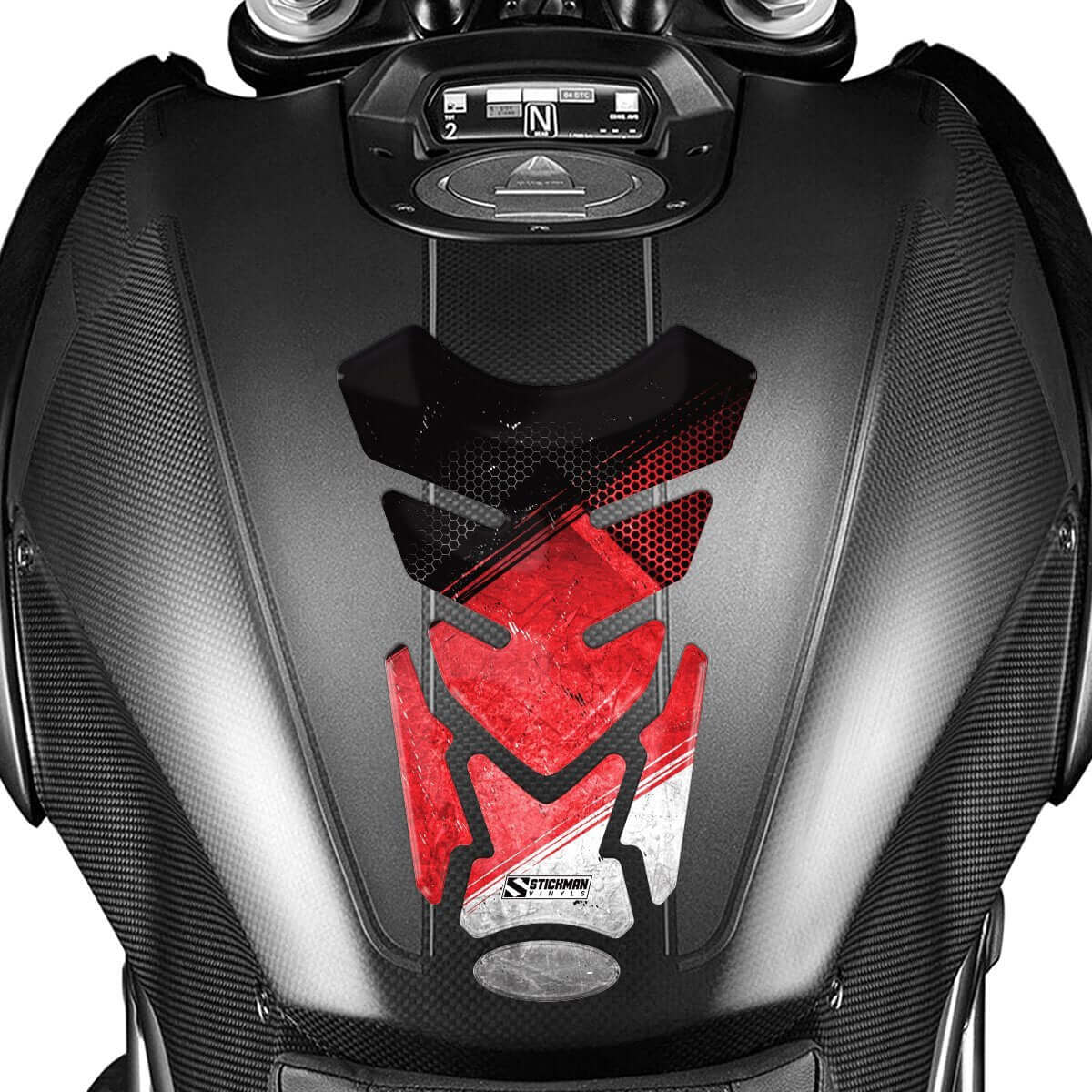 SKID Motorcycle Tank Pad - Stickman Vinyls