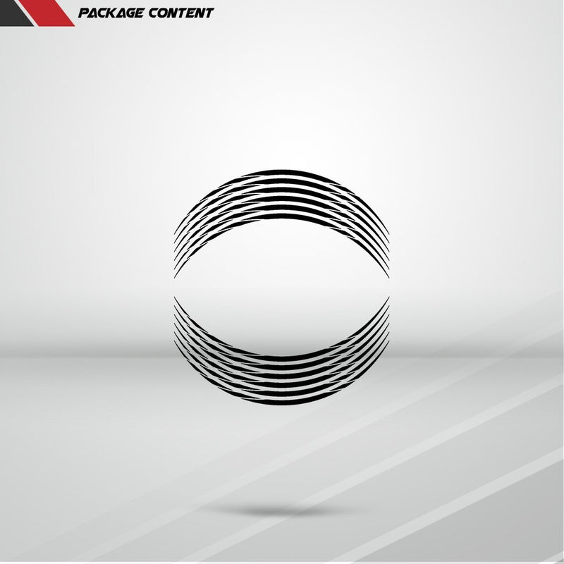 Spiral Outer Rim Liner Stripe - Motorcycle stickers and decals