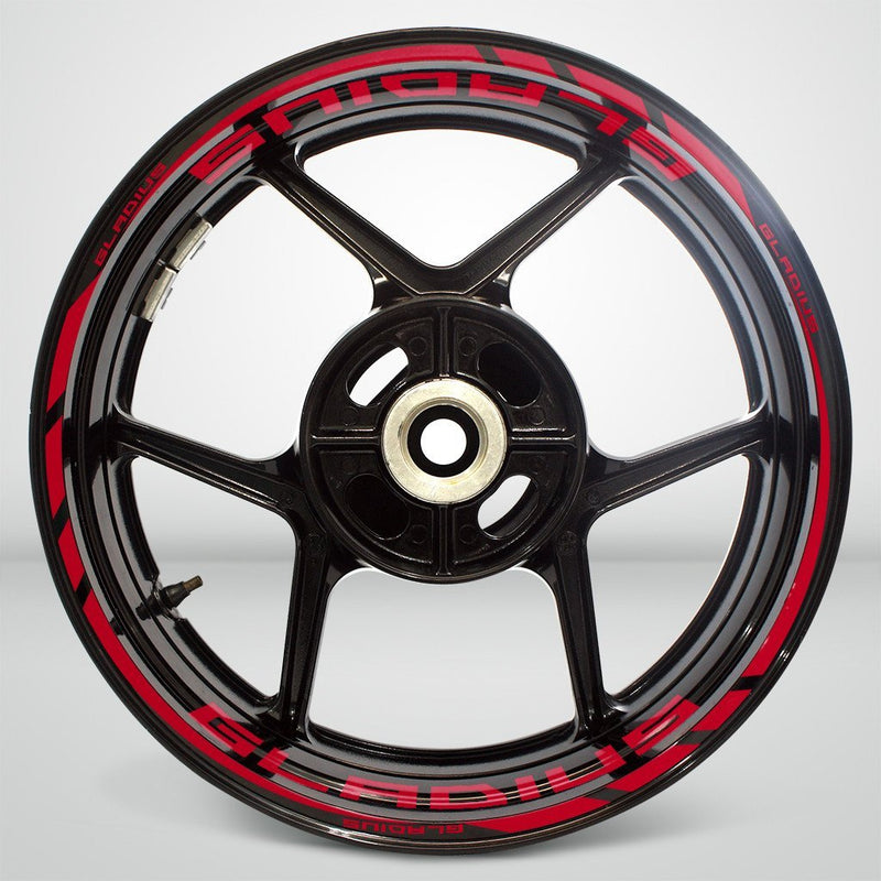 Suzuki Gladius Motorcycle Rim Wheel Decal Accessory Sticker - Motorcycle stickers and decals