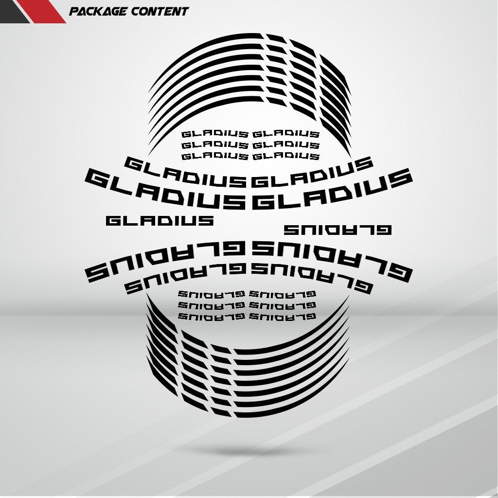 Suzuki Gladius Motorcycle Rim Wheel Decal Accessory Sticker - Stickman Vinyls