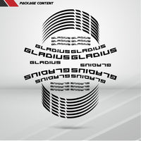 Suzuki Gladius Motorcycle Rim Wheel Decal Accessory Sticker - Motorcycle stickers and decals