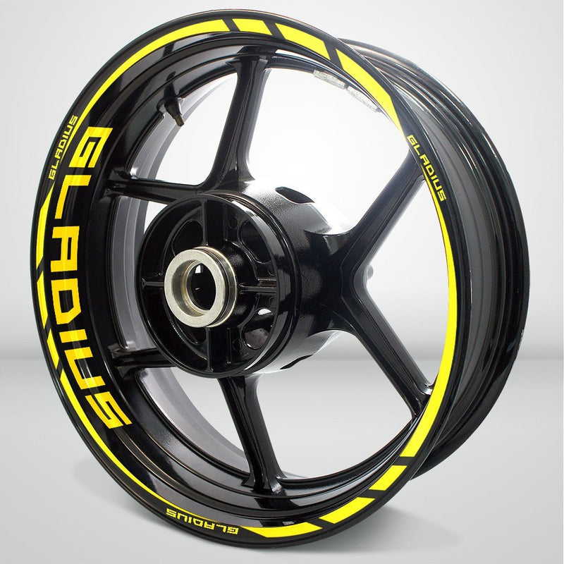 Suzuki Gladius Motorcycle Rim Wheel Decal Accessory Sticker - Motorcycle stickers and decals