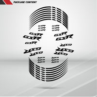 Suzuki GSR Motorcycle Rim Wheel Decal Accessory Sticker - Motorcycle stickers and decals