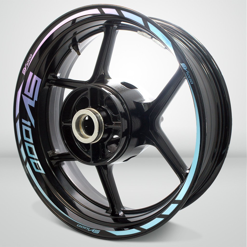 Suzuki SV 1000 Motorcycle Rim Wheel Decal Accessory Sticker - Motorcycle stickers and decals