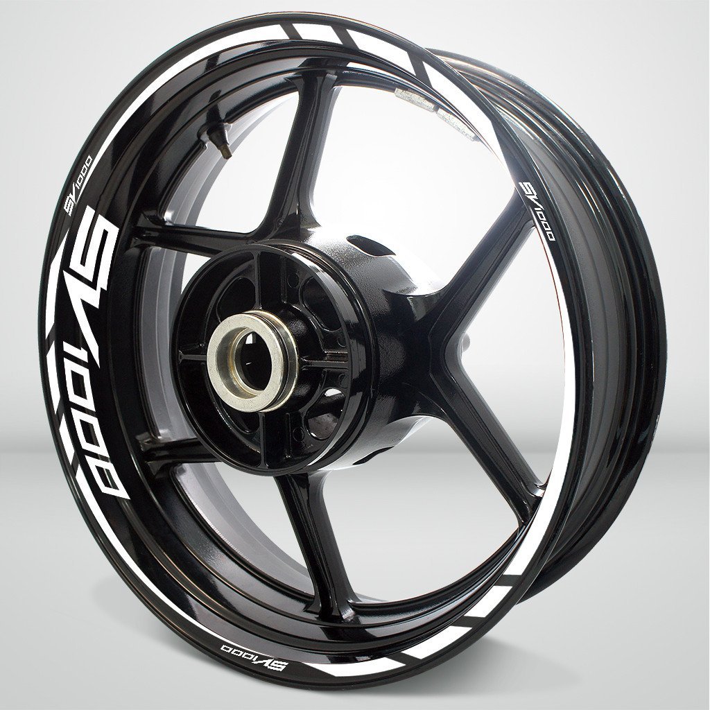 Suzuki SV 1000 Motorcycle Rim Wheel Decal Accessory Sticker - Motorcycle stickers and decals