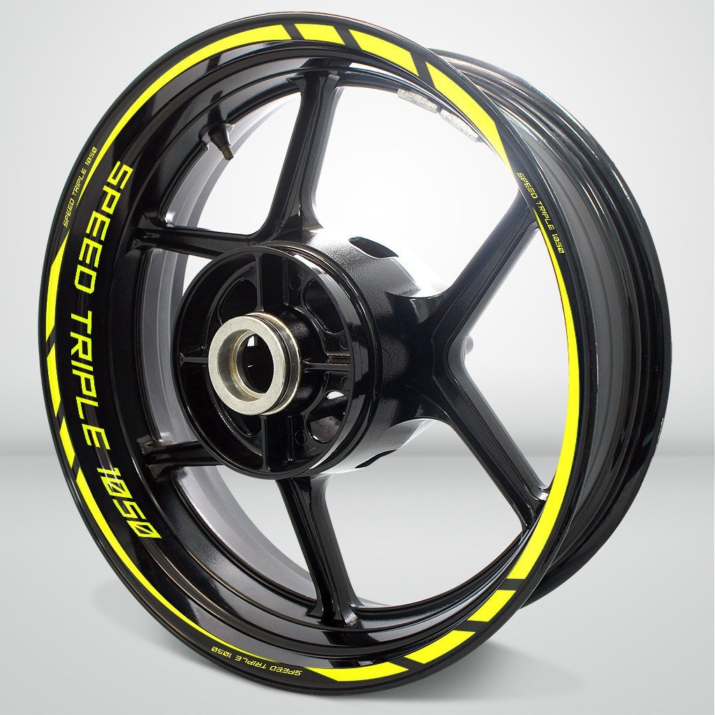 Triumph Speed Triple Motorcycle Rim Wheel Decal Accessory Sticker - Motorcycle stickers and decals