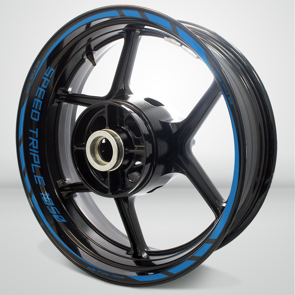 Triumph Speed Triple Motorcycle Rim Wheel Decal Accessory Sticker - Motorcycle stickers and decals